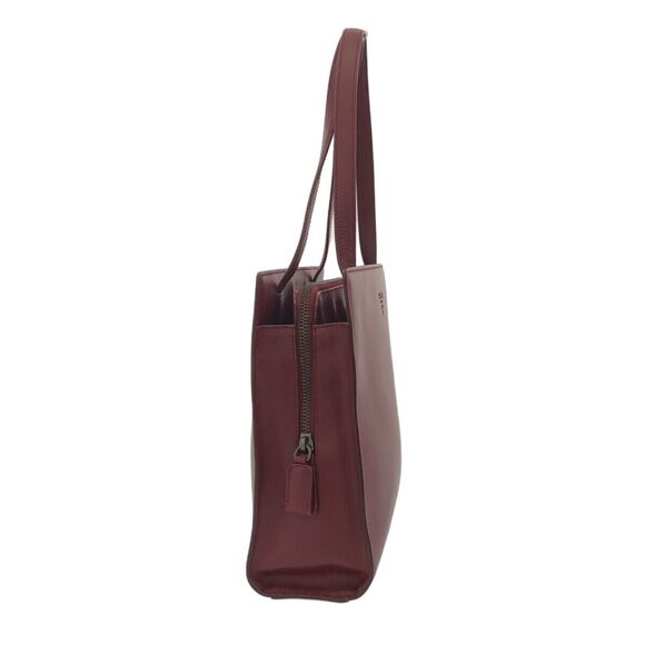 Auth Prada - Bordeaux Leather Tote Bag #156508P33B - Picture 2 of 13